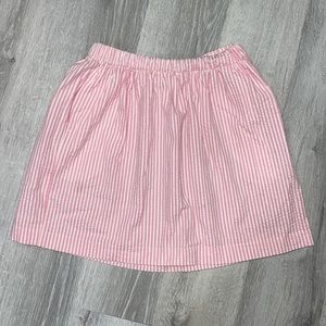 Pink seersucker skirt